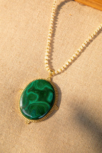One Of A Kind Malachite Necklace