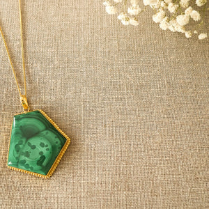 One Of A Kind Malachite Necklace