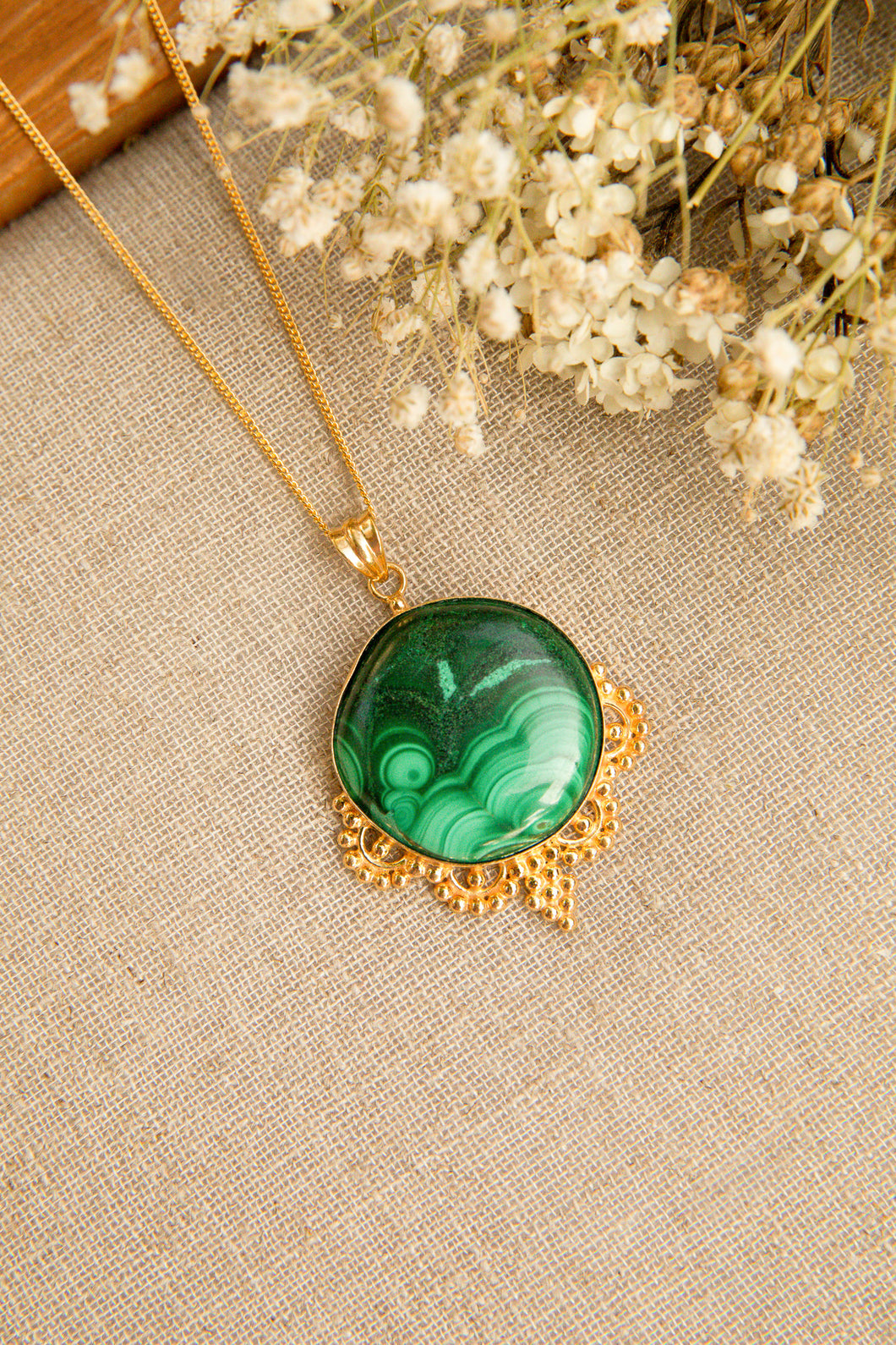 One Of A Kind Malachite Necklace