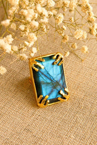 Labradorite Cocktail Ring