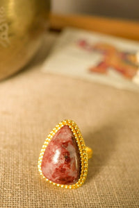 Pink Thulite Ring