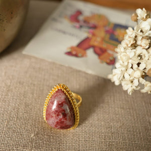 Pink Thulite Ring