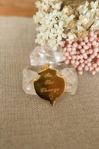 Be The Change Small Mirror Necklace
