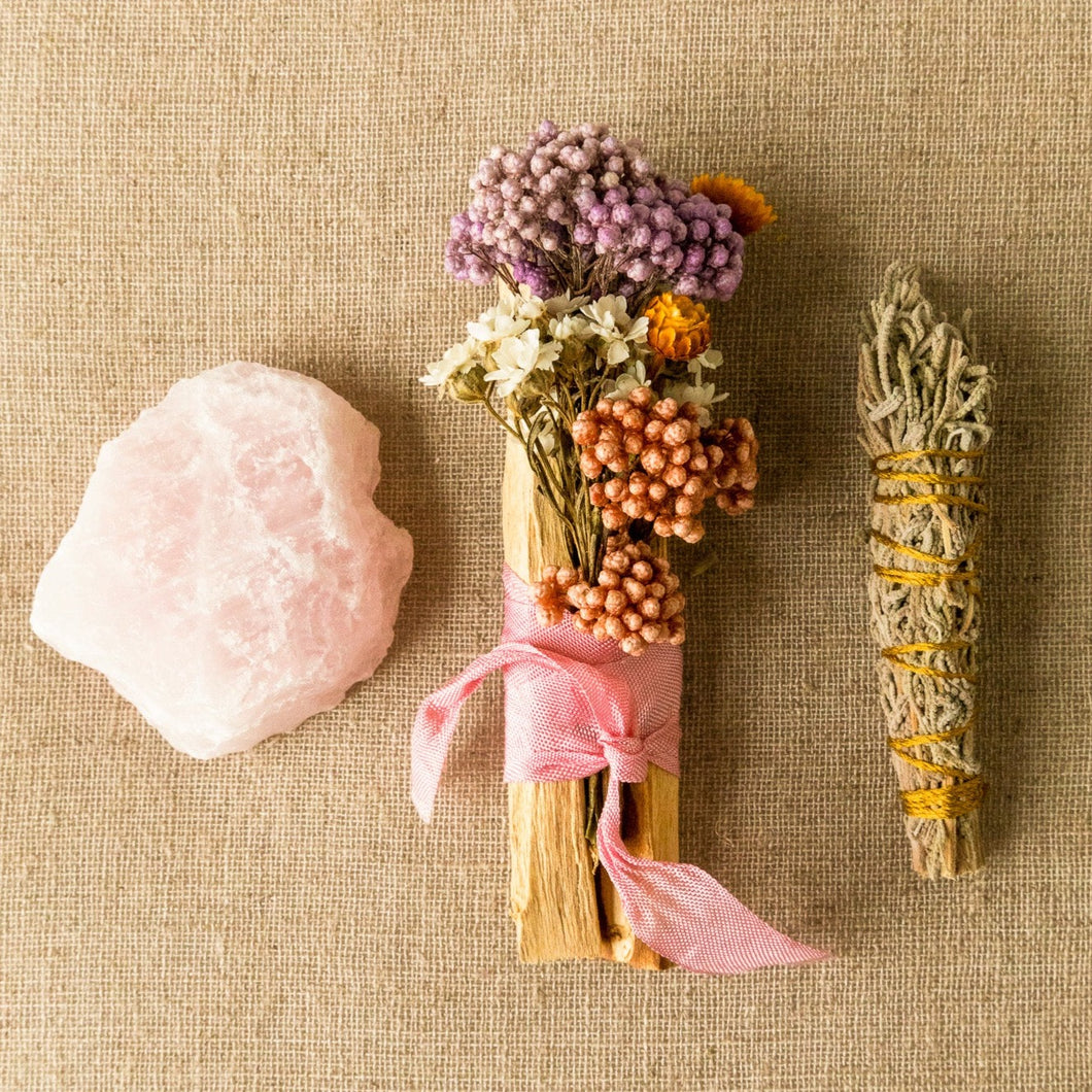 Palo Santo & Crystal Bundles with Lavender